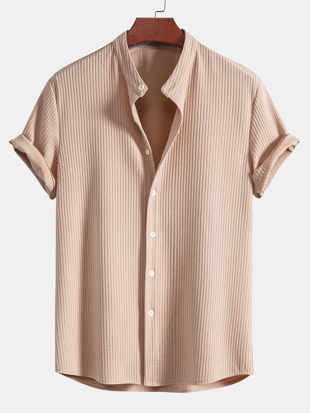 Callum | T-shirt with Shirt Look Beige