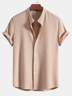 Callum | T-shirt with Shirt Look Beige