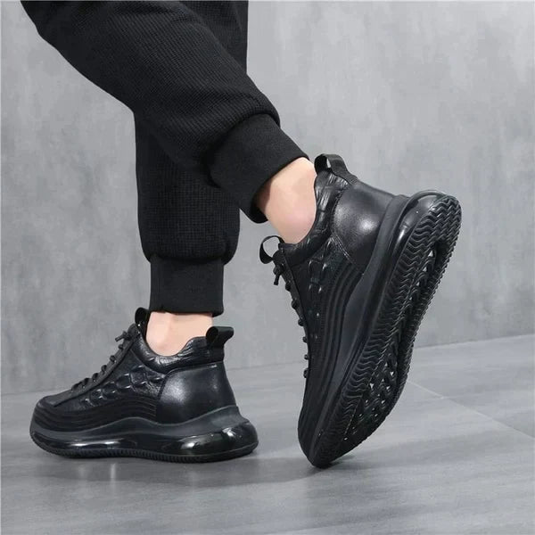 Men's Air Cushion Leather Sneakers-MODAUTLET