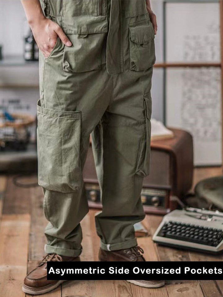 Men's Casual Denim Overalls