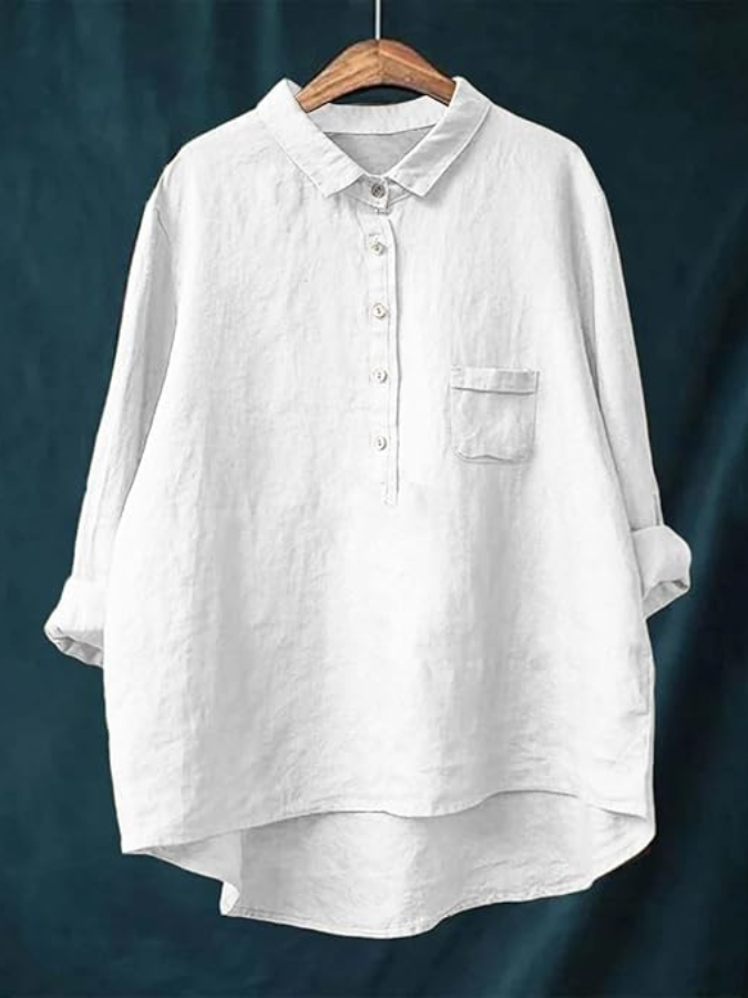 Women's French Vintage Blouse White