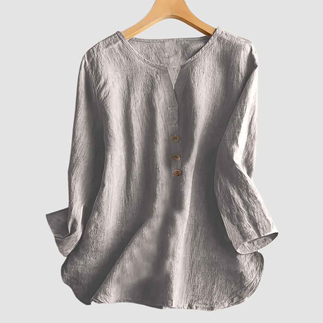 Women's Elegant Button Blouse-MODAUTLET
