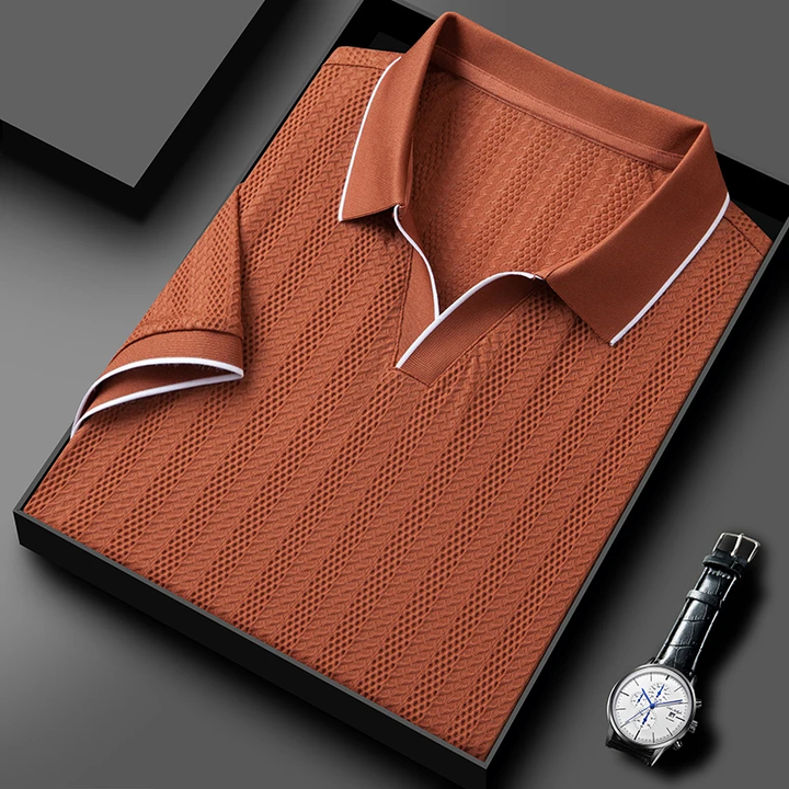 Men's Airknit Polo Shirt - Voss Vander Style-MODAUTLET