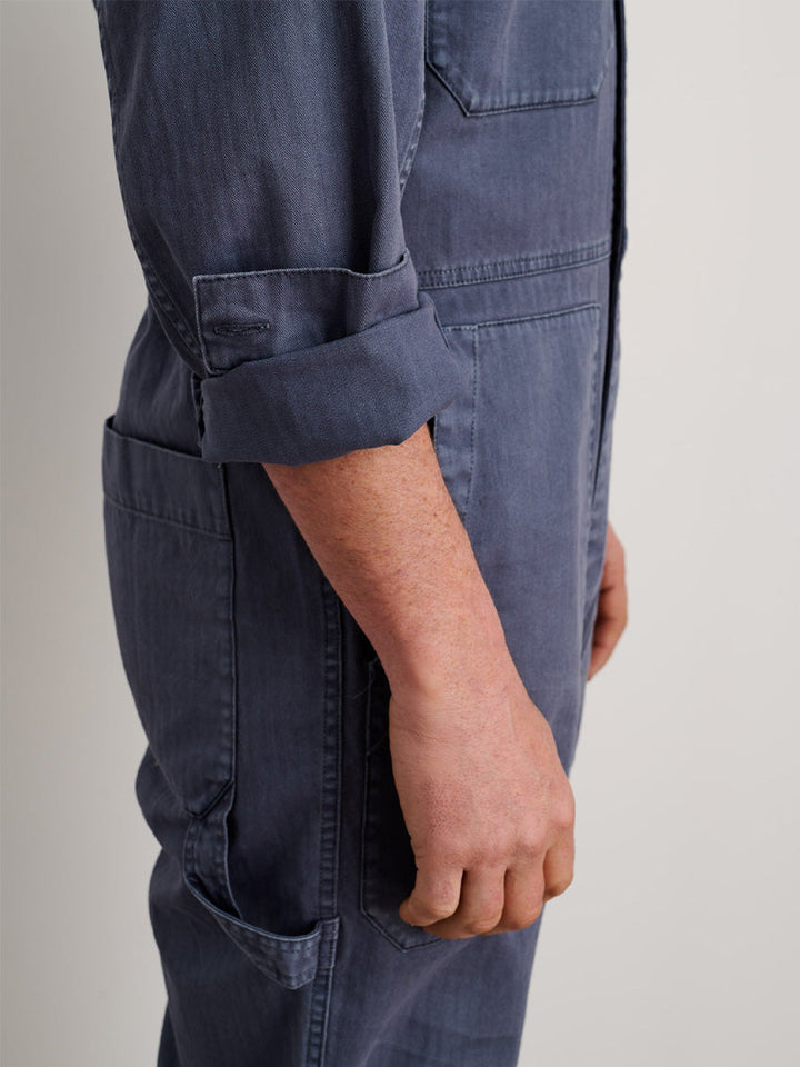 Men's Slim Fit Zip Jumpsuit for Comfortable Casual Wear