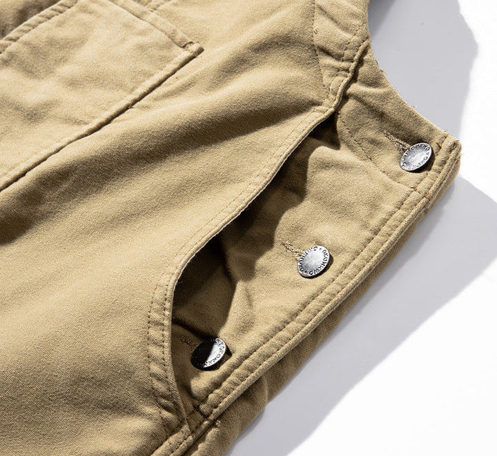 Men's Moleskin Overalls with Cinch Cord