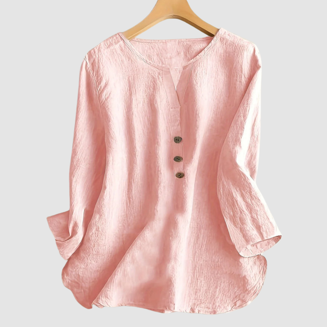 Women's Elegant Button Blouse-MODAUTLET