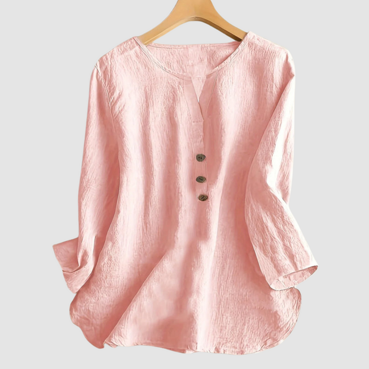 Women's Elegant Button Blouse-MODAUTLET