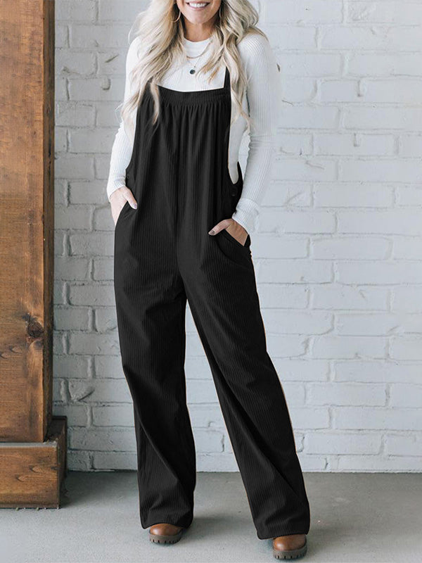 Zoey | Women's Cozy Loose Fit Corduroy Overalls