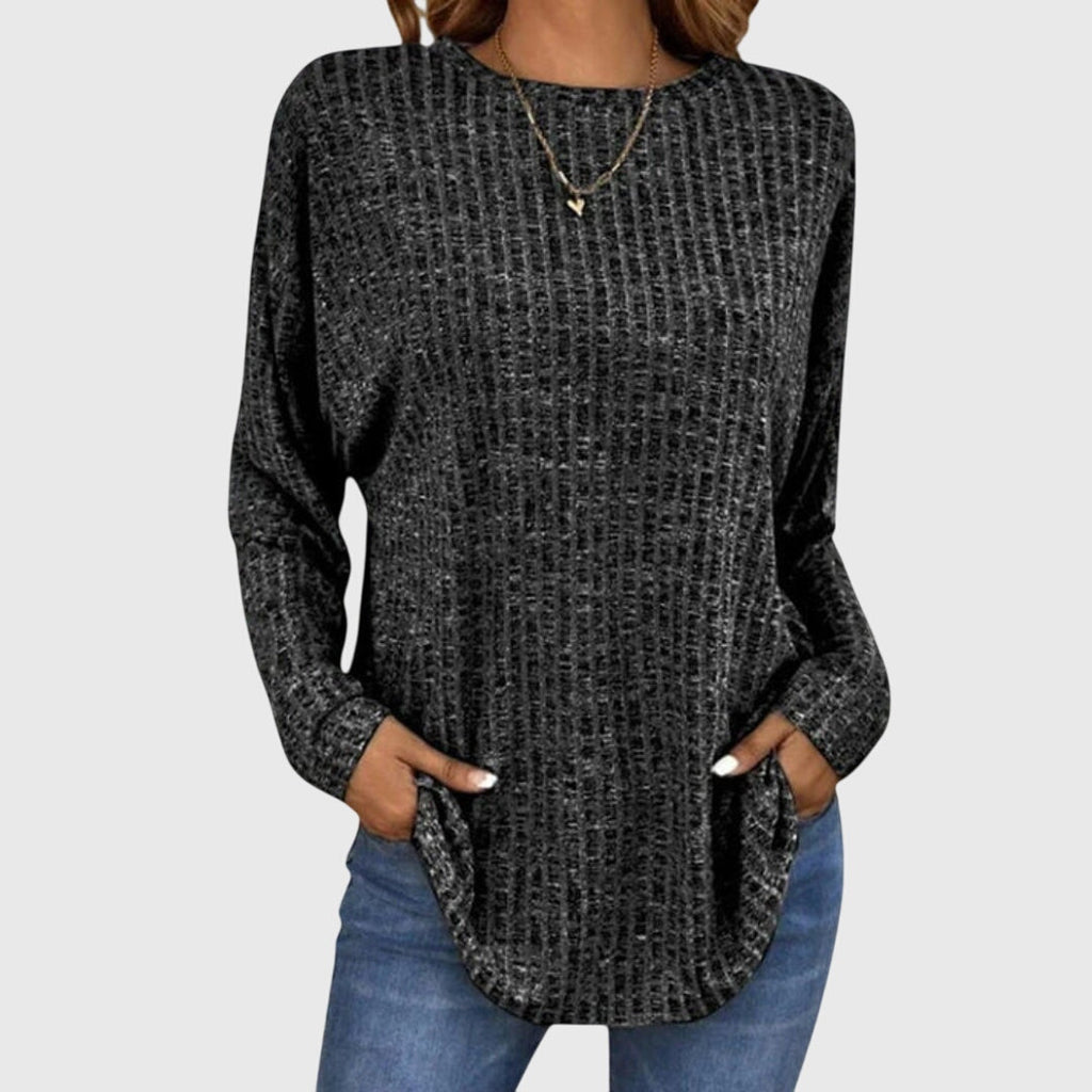 Women's Sleek Minimalist Top Black