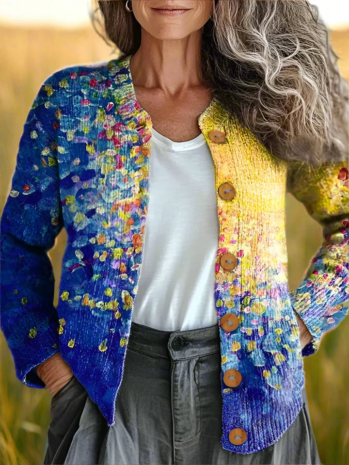 Dámský elegantní útulný kardigan