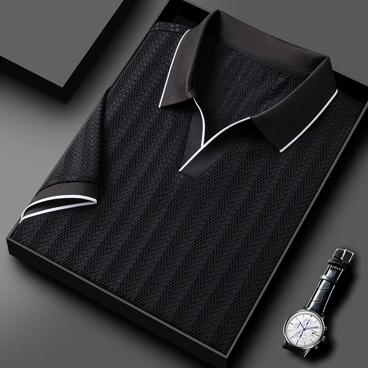 Men's Airknit Polo Shirt - Voss Vander Style-MODAUTLET