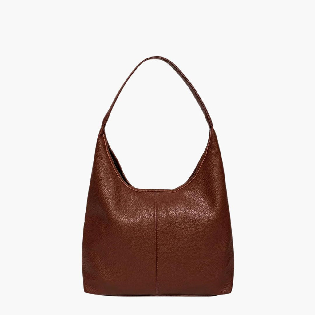 Sleek Vegan Leather Hobo Bag For Everyday Style And Chic Chocolate brown