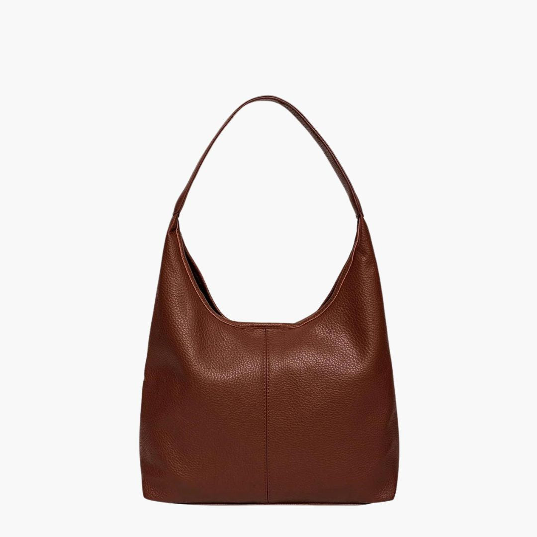 Sleek Vegan Leather Hobo Bag For Everyday Style And Chic Chocolate brown
