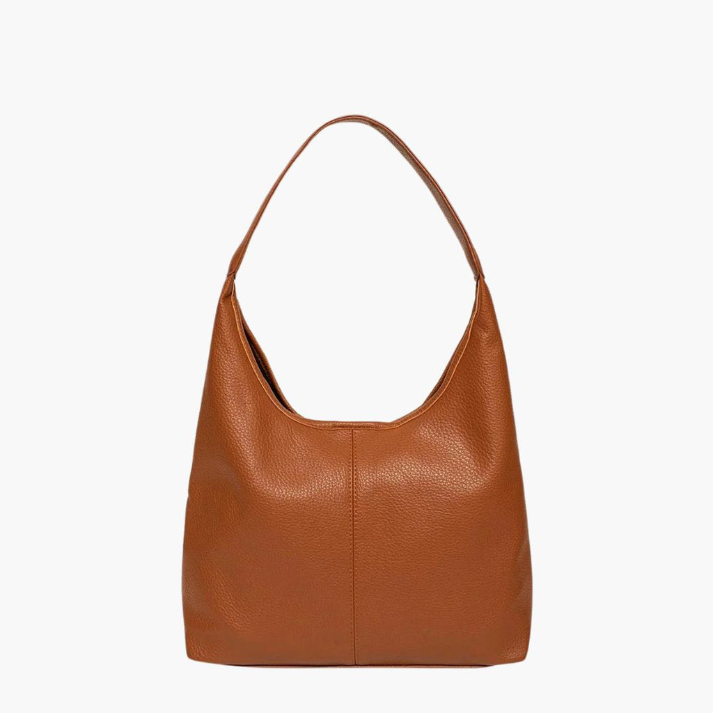 Sleek Vegan Leather Hobo Bag For Everyday Style And Chic Camel brown