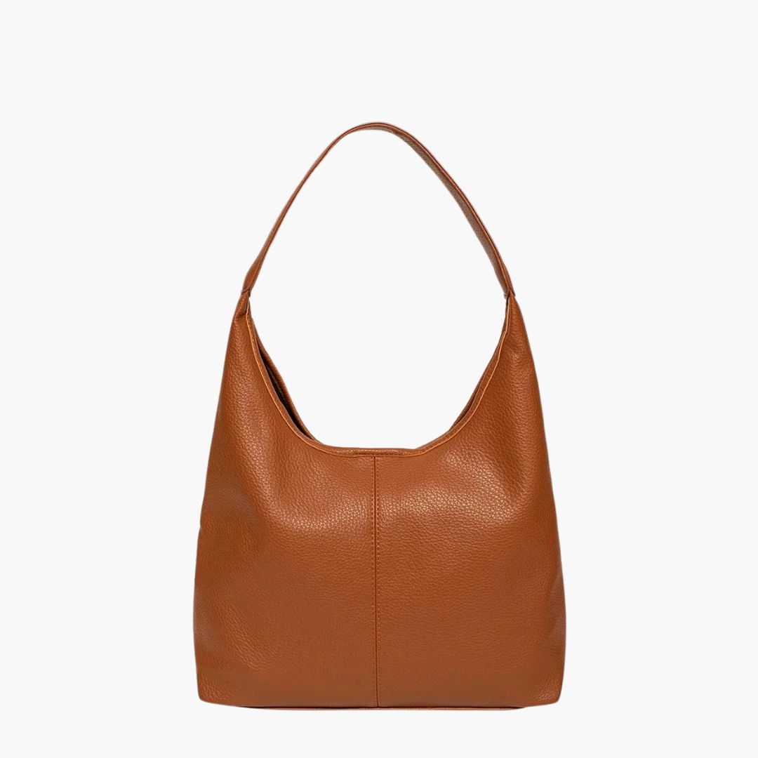 Sleek Vegan Leather Hobo Bag For Everyday Style And Chic Camel brown
