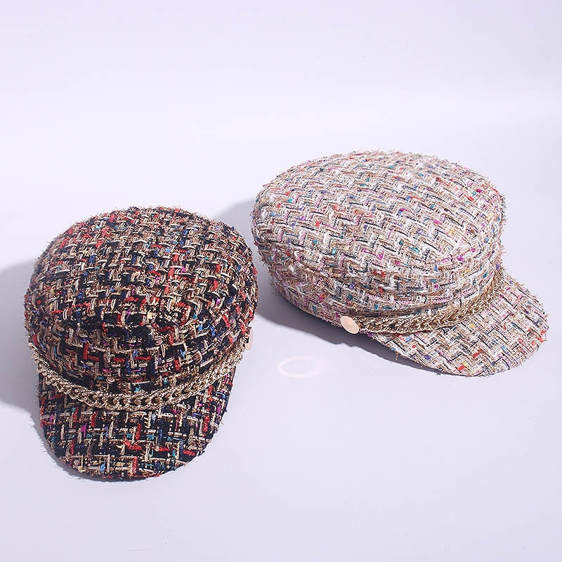 Dame Oktagonal Mode Militærkasket