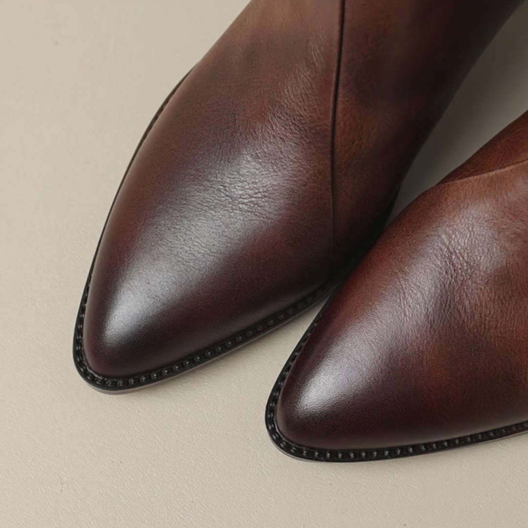 Women's Low-Heel Ankle Boots-MODAUTLET
