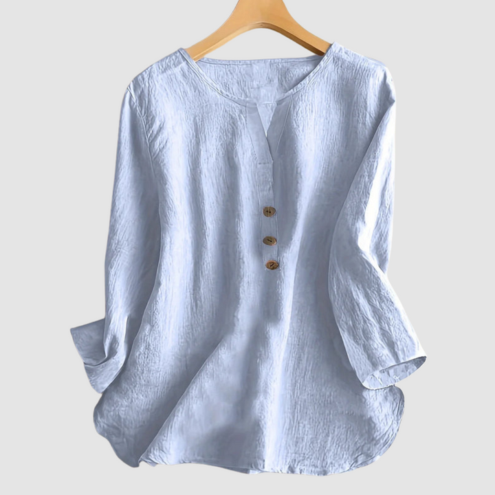 Women's Elegant Button Blouse-MODAUTLET