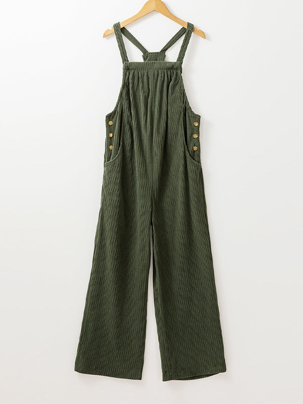 Zoey | Women's Cozy Loose Fit Corduroy Overalls