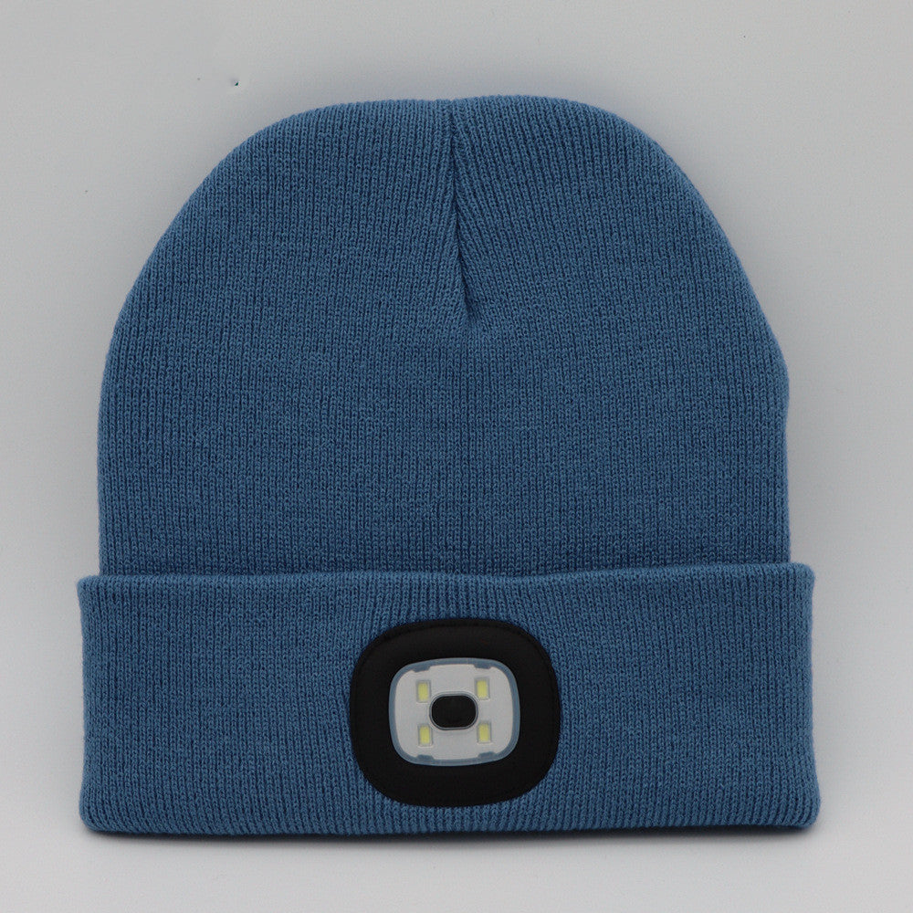 LED-Strickmütze mit Leuchtlicht – Batteriebetriebene gestrickte Beanie
