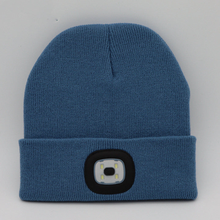 LED-Strickmütze mit Leuchtlicht – Batteriebetriebene gestrickte Beanie