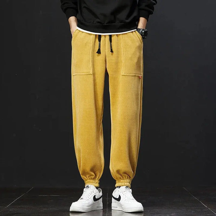 Cozy Canyon Corduroy Sweatpants for Ultimate Comfort-MODAUTLET