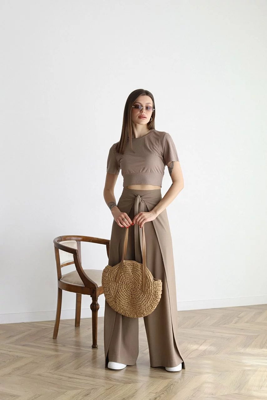 Ophelia | Wide-cut women's linen pants-MODAUTLET