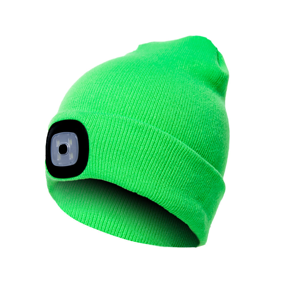 LED-Strickmütze mit Leuchtlicht – Batteriebetriebene gestrickte Beanie