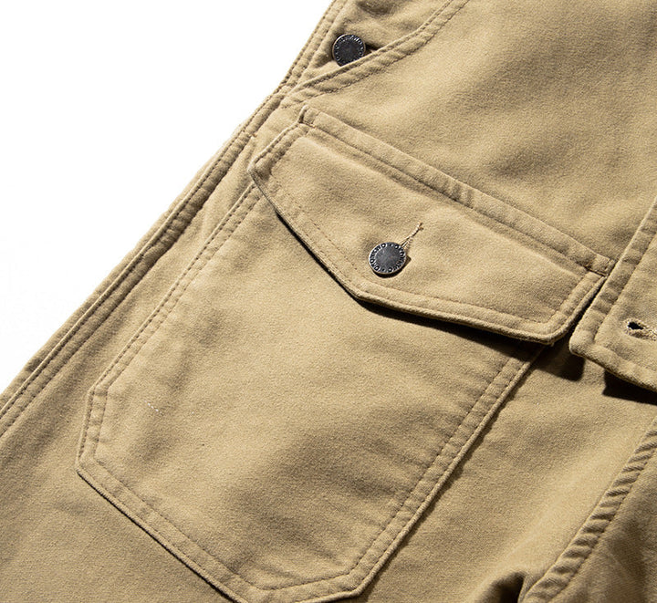 Men's Moleskin Overalls with Cinch Cord