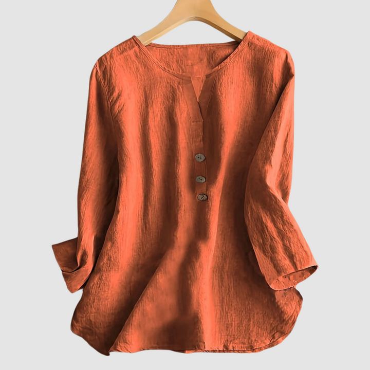 Women's Elegant Button Blouse-MODAUTLET