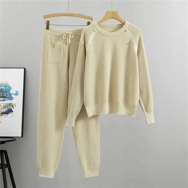 Luxe Pearl Knit Set-MODAUTLET