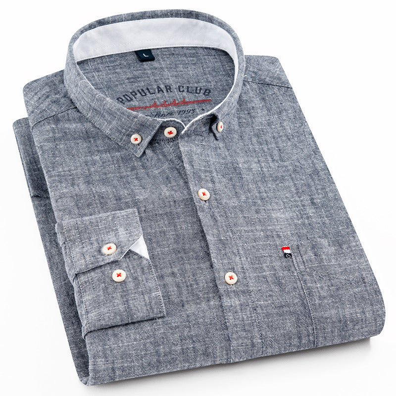 Linen Button Up Shirt For All Day Summer Comfort Everyday Stone Grey
