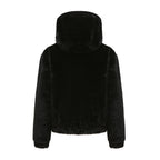 Women Eco Fur Hooded Jacket For Winter Warmth And Style