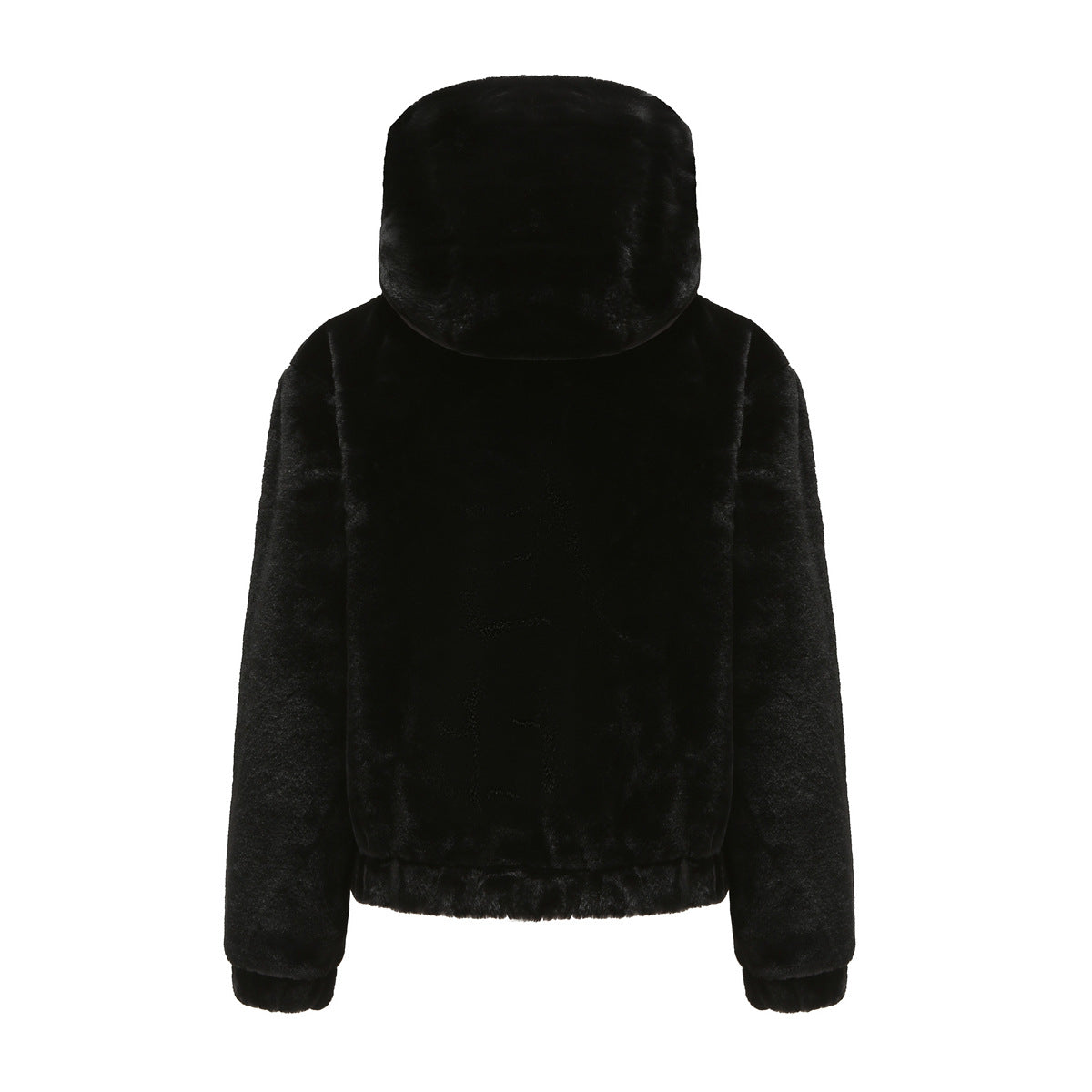 Women Eco Fur Hooded Jacket For Winter Warmth And Style