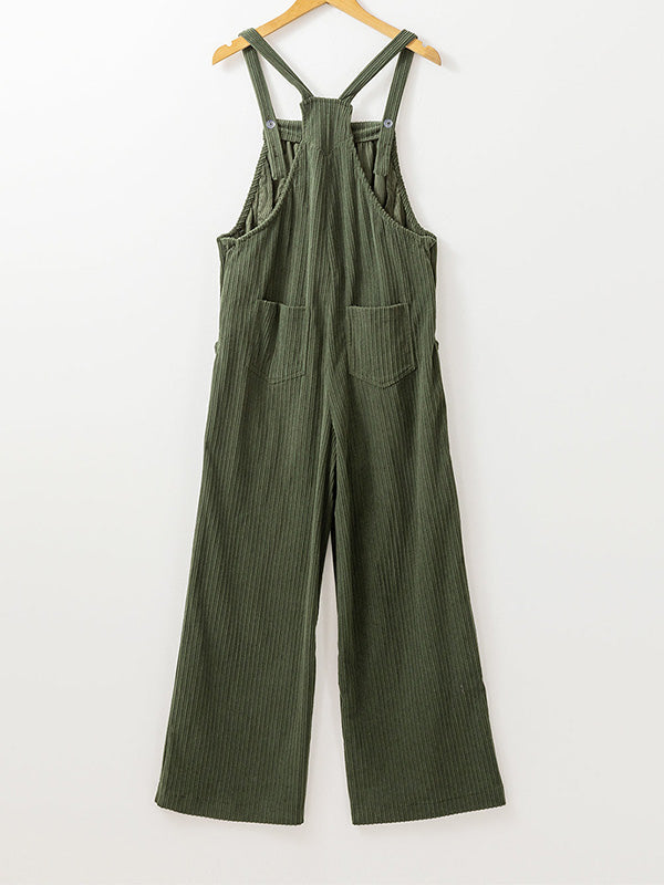Zoey | Women's Cozy Loose Fit Corduroy Overalls