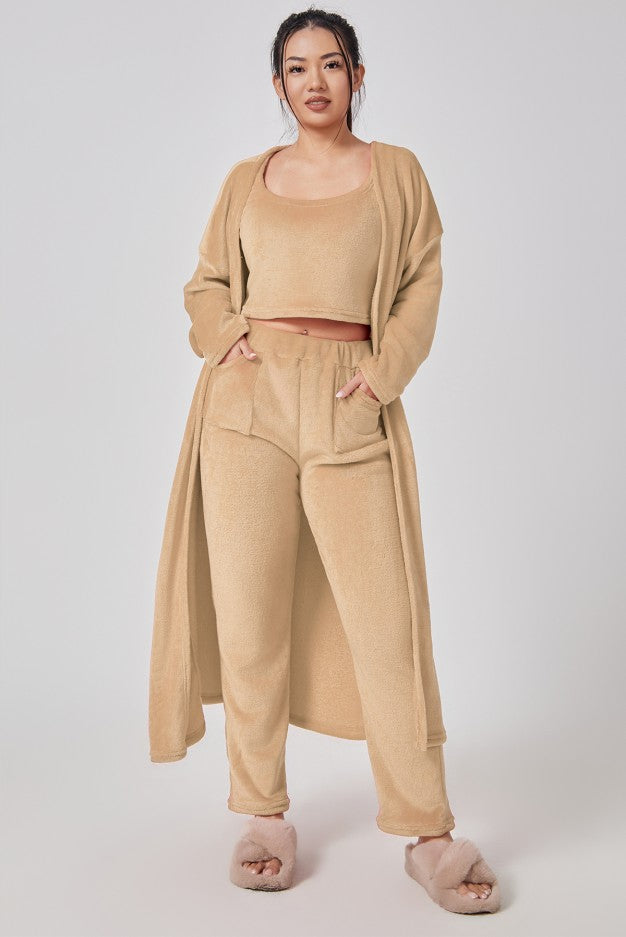 Cozy 3‑Piece Women's Lounge & Pajama Set-MODAUTLET