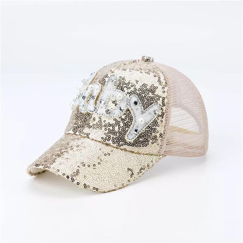 Unisex Sequin Baseball Caps for Sun Protection and Style