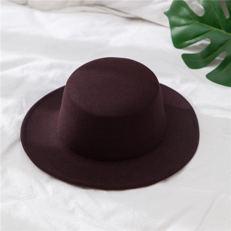 Sombreros de lana estilo clásico británico para hombres y mujeres