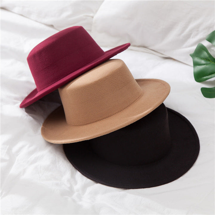 Sombreros de lana estilo clásico británico para hombres y mujeres