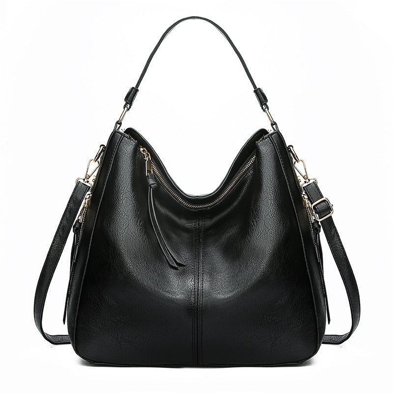 Zipper Bucket Messenger Bag-MODAUTLET