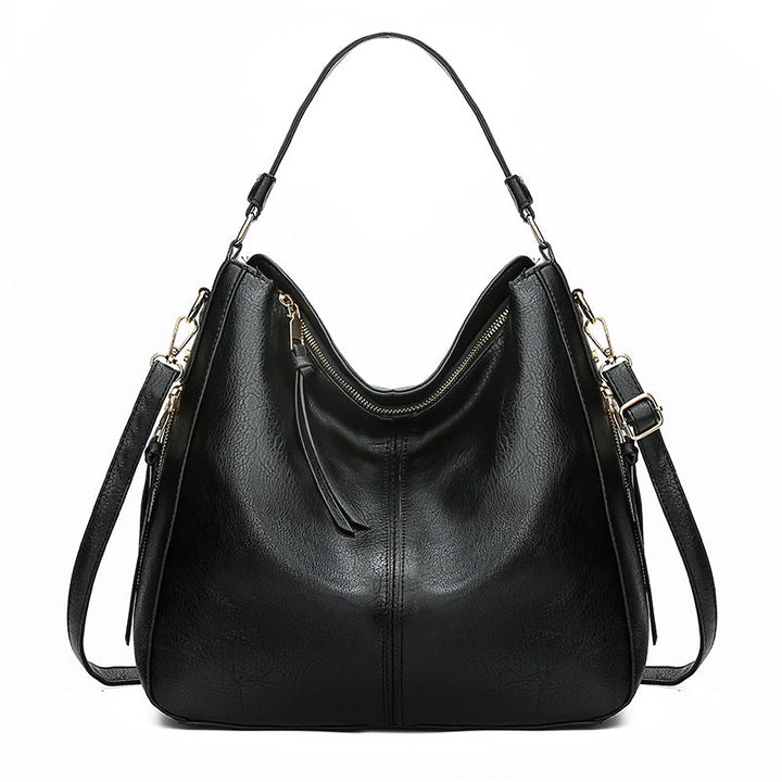 Zipper Bucket Messenger Bag-MODAUTLET