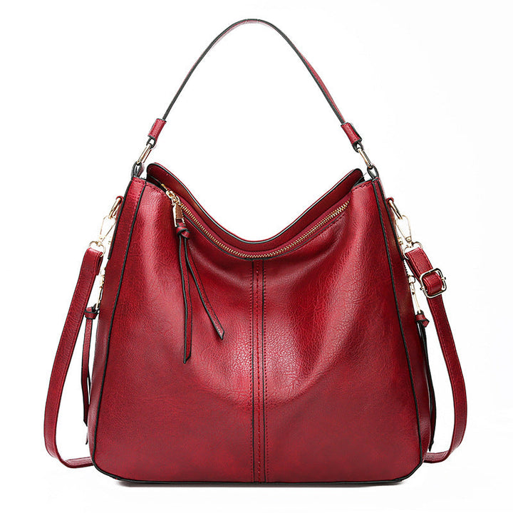 Zipper Bucket Messenger Bag-MODAUTLET