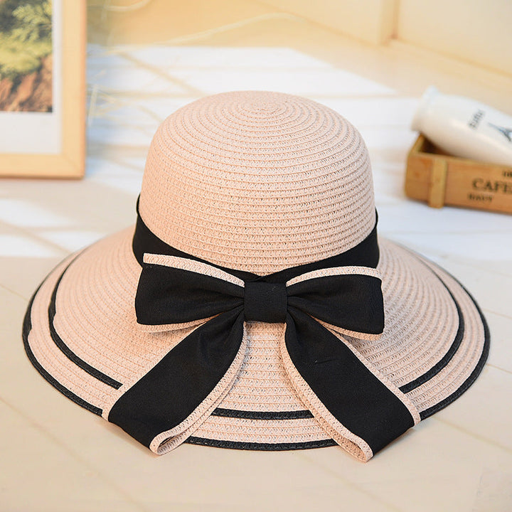Sombrero de playa para mujer con ala ancha y protección solar