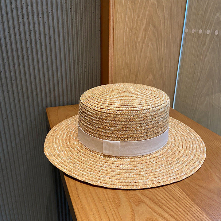 Woven Raffia Straw Hat for Women - UV Protection Sunshade