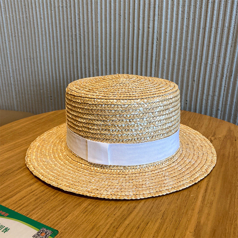 Woven Raffia Straw Hat for Women - UV Protection Sunshade