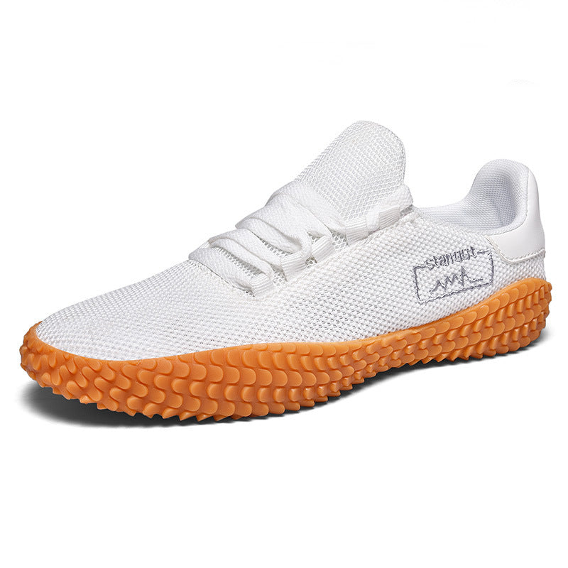 Men's Lightweight Woven Sneakers for Spring & Summer White
