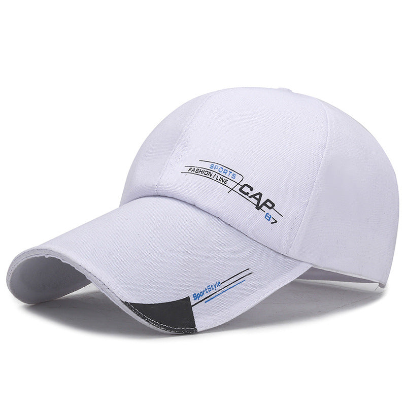 Men's Sunshade Baseball Cap with Extended Brim for Spring and Summer