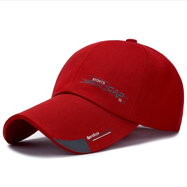 Men's Sunshade Baseball Cap with Extended Brim for Spring and Summer