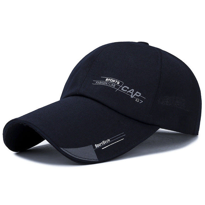 Men's Sunshade Baseball Cap with Extended Brim for Spring and Summer