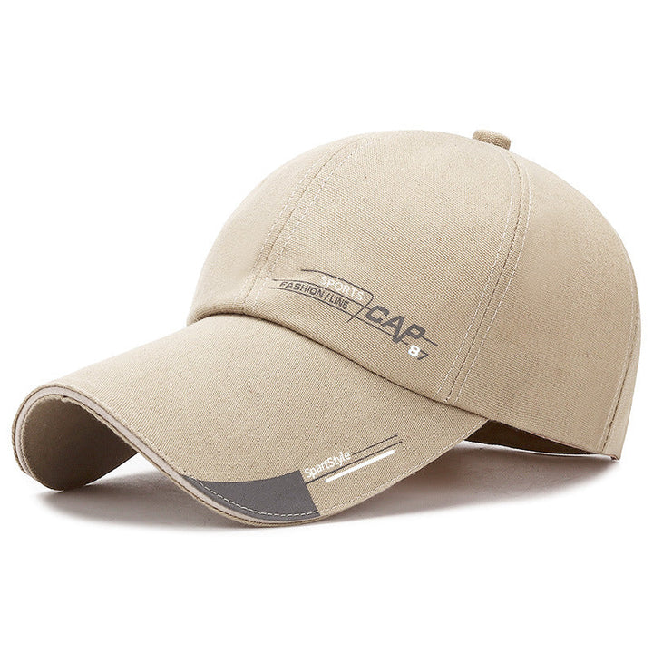Men's Sunshade Baseball Cap with Extended Brim for Spring and Summer